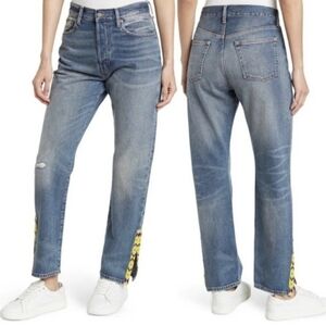 Polo Ralph Lauren Callen High Rise Slim Beaded Jeans Sz 26 Southwestern